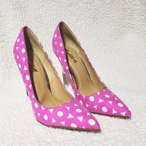 Pink Pointy Toe High Heel Pumps